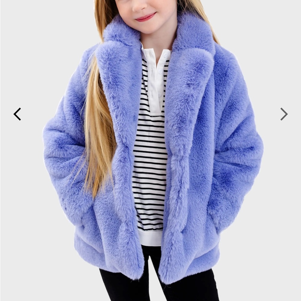 Girl's Mini Le Mink Faux Fur Jacket